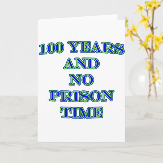 100 en geen gevangenistijd kaart (Gele Bloem)
