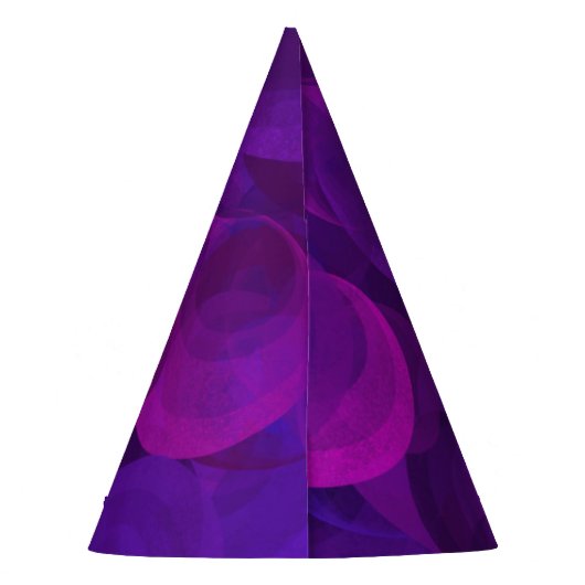 100 en heerlijk Elegant Paars Birthday Feesthoedjes (Achterkant)