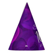 100 en heerlijk Elegant Paars Birthday Feesthoedjes (Links)