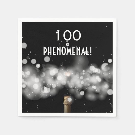 100 en Phenomenal Champagne Party Napkins Servet (Voorkant)