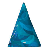 100 en prachtige Elegant Ocean Blue Birthday Feesthoedjes (Rechts)