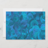 100 en prachtige Elegant Ocean Blue Birthday Kaart (Achterkant)