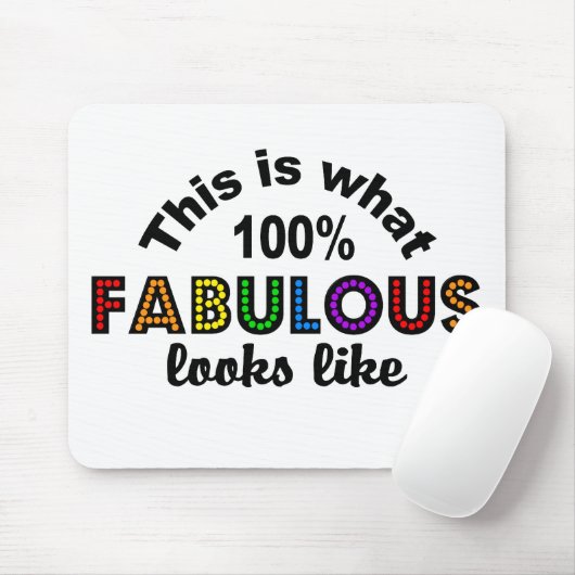 100% FABULOUS mousepad Muismat (Met muis)