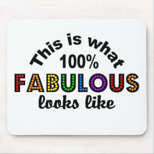 100% FABULOUS mousepad Muismat