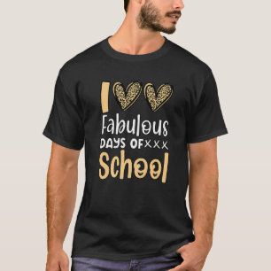 100 fantastische dagen van School Leraren Cute Hea T-shirt