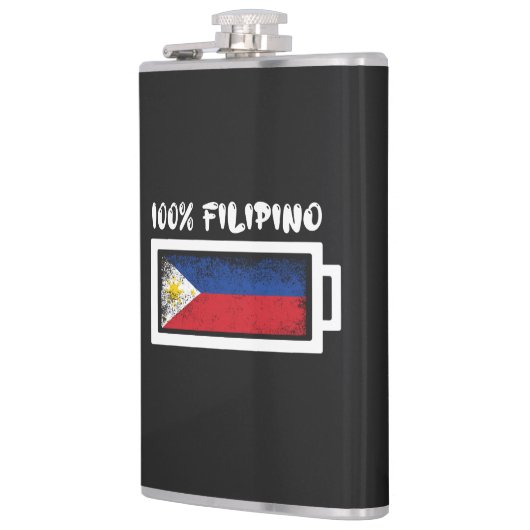 100 % Filippijnse vlag Heupfles (Links)