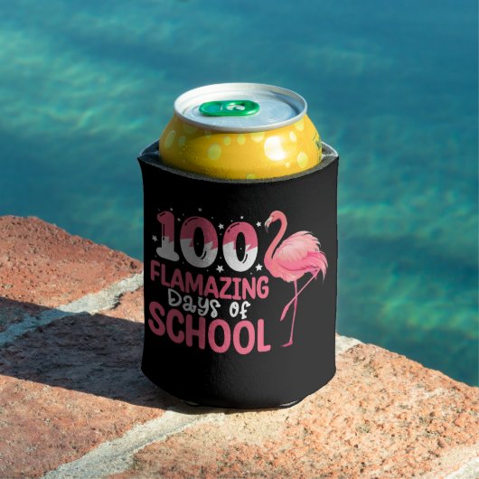 100 Flamazing dagen van school Flamingo Leraar Blikjeskoeler (Insitu Zwembad)