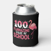 100 Flamazing dagen van school Flamingo Leraar Blikjeskoeler (Blikje Voorkant)