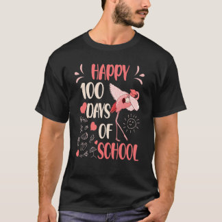 100 Flamazing Days of School Flamingo 100th Day Te T-shirt