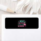 100 Flamazing Days of School | Funny Flamingo Etiket (Insitu)