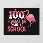 100 Flamingo Dagen van School Flamingo Docent Briefkaart (Voorkant)