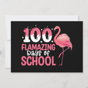 100 Flamingo Dagen van School Flamingo Docent Kaart
