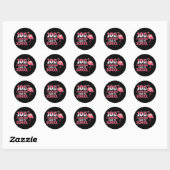 100 Flamingo Dagen van School Flamingo Docent Ronde Sticker (Vel)