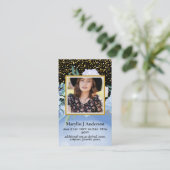 100  Floral Prayer Funeral Memorial PHOTO Visitekaartje (Staand voorkant)