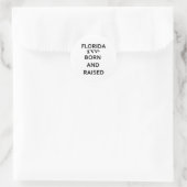 100% Florida Geboren en getogen Ronde Sticker (Tas)