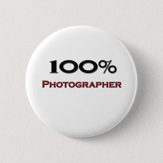 100 % fotograaf ronde button 5,7 cm (Voorkant)