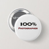 100 % fotograaf ronde button 5,7 cm (Voorkant /achterkant)