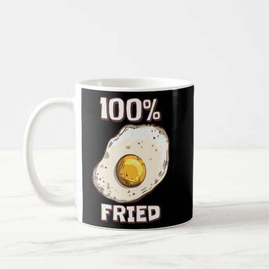 100 Fried Sunny Side Up Fried Egg Koffiemok (Links)