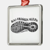 100 Friggin Miles Ultra Running Tread Metalen Ornament (Links)
