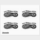 100 Friggin Miles Ultra Running Tread Rechthoekige Sticker (Vel)