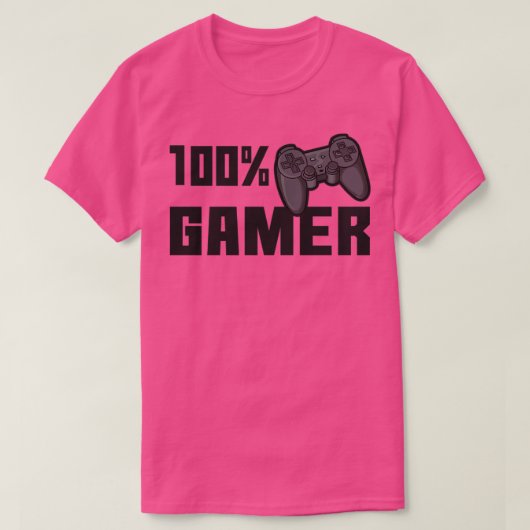 100% gamer t-shirt (Design voorkant)