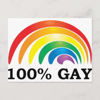 100% Gay Briefkaart