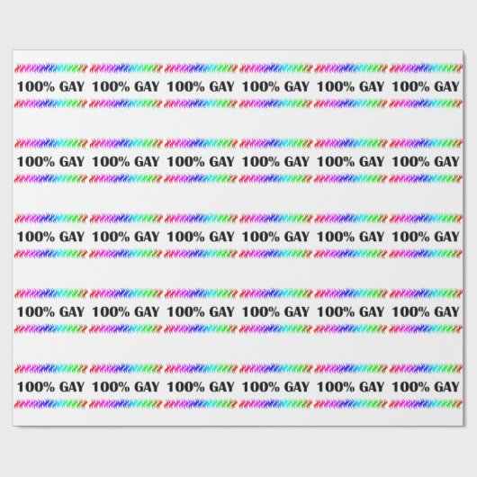 100% Gay Cadeaupapier (Vlak)