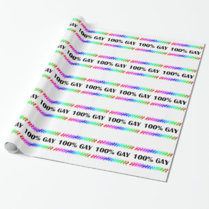 100% Gay Cadeaupapier