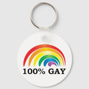 100% Gay Sleutelhanger