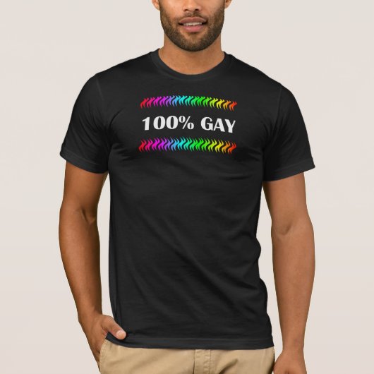 100% Gay T-shirt (Voorkant)