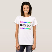100% Gay T-shirt (Voorkant volledig)