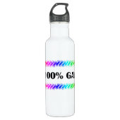 100% Gay Waterfles (Voorkant)