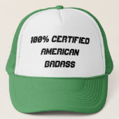 100% gecertificeerde Amerikaanse badass Trucker Pet (Voorkant)