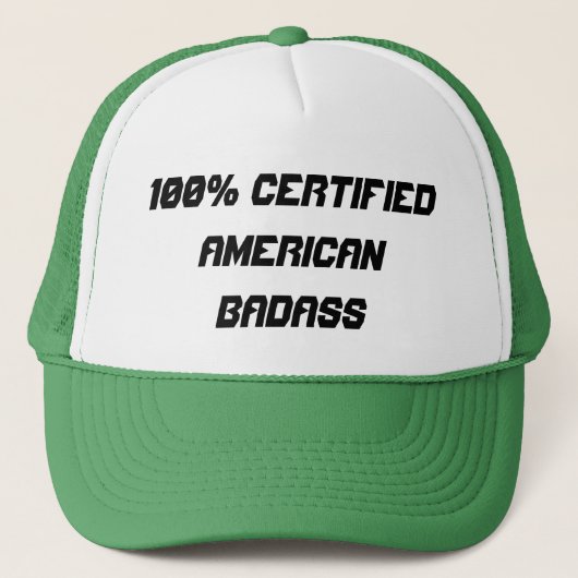 100% gecertificeerde Amerikaanse badass Trucker Pet (Voorkant)