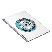 100% Gecertificeerde Koala-iteit Puntige Koala Gra Notitieboek (Rechterzijde)