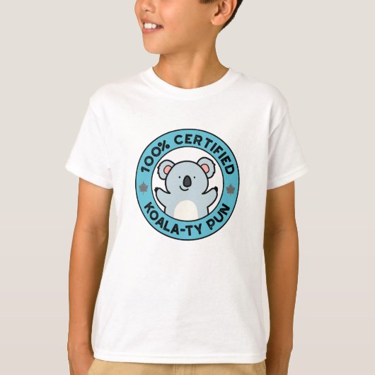 100% Gecertificeerde Koala-ty grap Fun Koala-spree T-shirt (Voorkant)