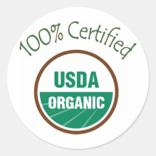 100% gecertificeerde USDA biologische Stickers