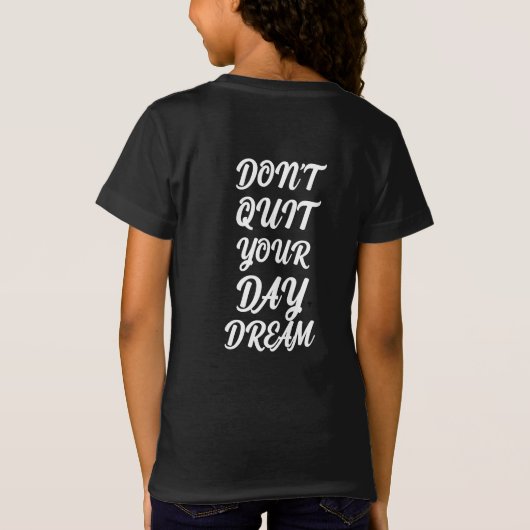 100 % gecombed ringspun katoen kinder woorden prin t-shirt (Achterkant)