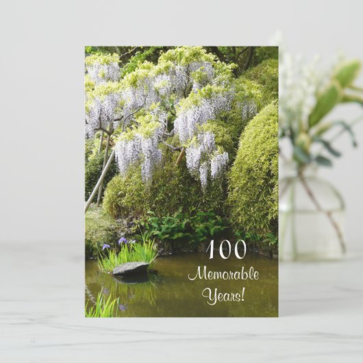 100 gedenkwaardige jaren/Natuur van de feestdag Kaart (Staand voorkant)