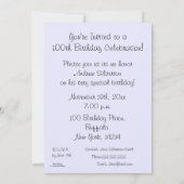 100 gedenkwaardige jaren/Natuur van de feestdag Kaart (Achterkant)