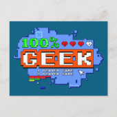 100% Geek Briefkaart (Voorkant)