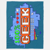 100% Geek Fleece Deken (Voorkant)