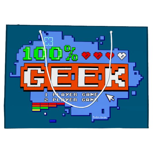 100% Geek Groot Cadeauzakje (Achterkant)