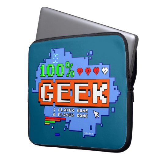 100% Geek Laptop Sleeve (Voorkant Links)