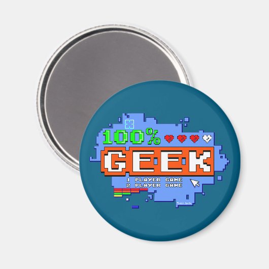 100% Geek Magneet (Voorkant / Achterkant)