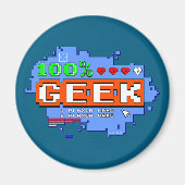 100% Geek Magneet (Voorkant)