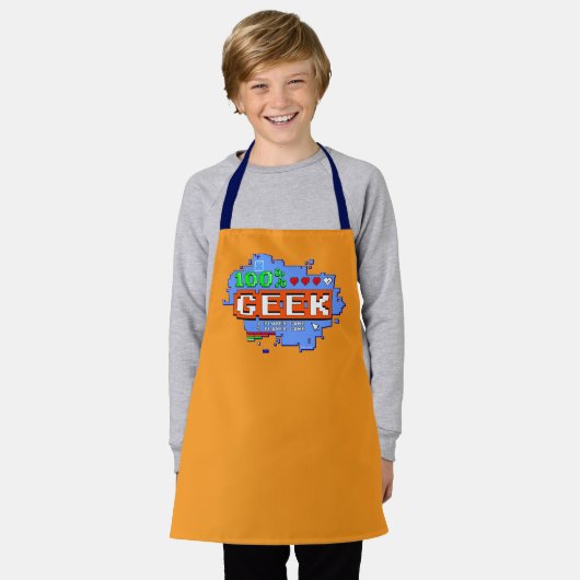 100% Geek Schort (Gedragen)