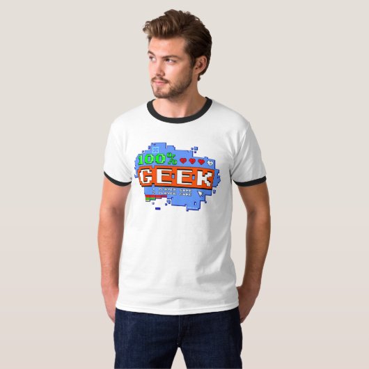 100% Geek T-shirt (Voorkant volledig)