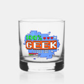 100% Geek Whisky Glas (Voorkant)