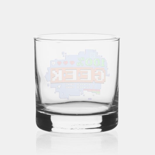 100% Geek Whisky Glas (Achterkant)
